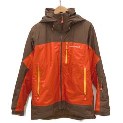 ☆☆ mont･bell モンベル シャルモパーカ ジャケット サイズ M メンズ 1102476 ブラウン×オレンジ Bランク