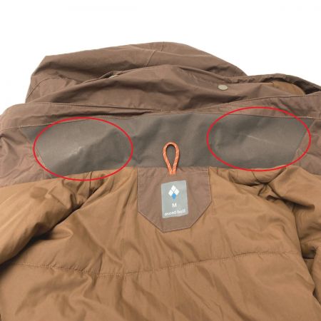  mont･bell モンベル シャルモパーカ ジャケット サイズ M メンズ 1102476 ブラウン×オレンジ