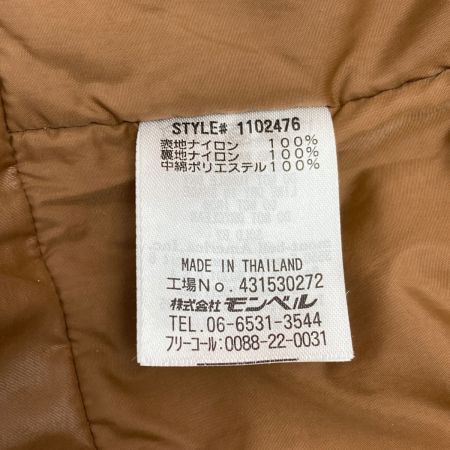  mont･bell モンベル シャルモパーカ ジャケット サイズ M メンズ 1102476 ブラウン×オレンジ