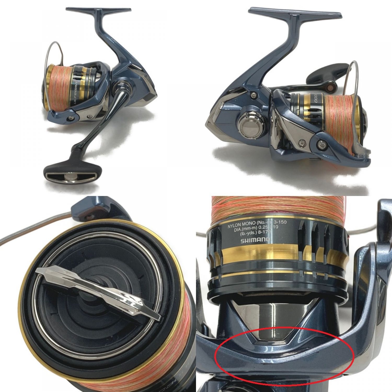 中古】 SHIMANO シマノ 21 アルテグラ C3000 スピニングリール 04332 B