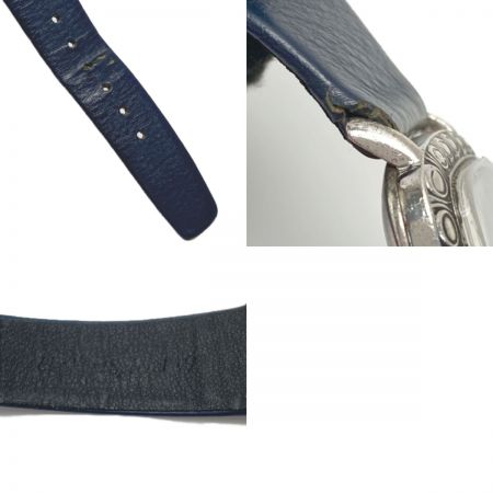  JOURNAL STANDARD ジャーナルスタンダード 銀無垢 アンティーク Ref.9037 SN:1377551 ネイビー 手巻き メンズ 腕時計