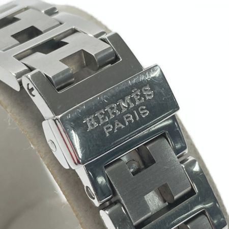  HERMES エルメス クリッパー デイト CL4.210 ブルー クォーツ レディース 腕時計