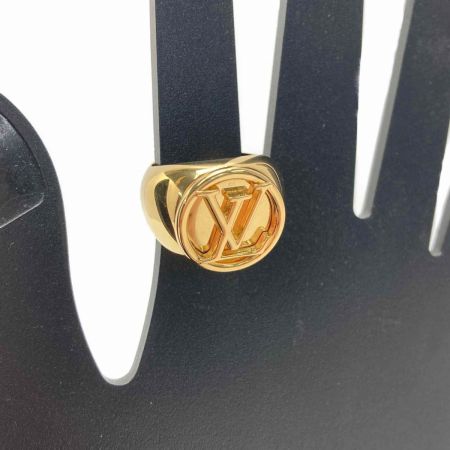  LOUIS VUITTON ルイヴィトン LV ロゴ シグネットリング M64287 GP  指輪 箱・布袋有