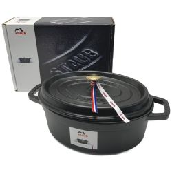 ☆☆ STAUB ストウブ 《 ココット オーバル 》ブラック / 27cm / 40500-271 ブラック Sランク