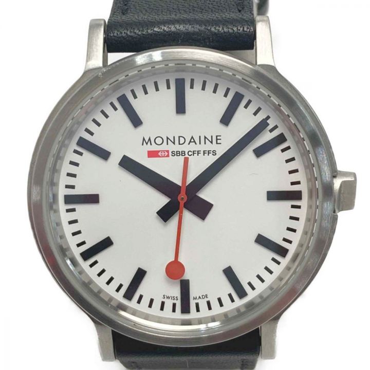 中古】 MONDAINE ストップトゥーゴー 30358 ホワイト クォーツ メンズ 腕時計 Stop2Go｜総合リサイクルショップ  なんでもリサイクルビッグバン オンラインストア