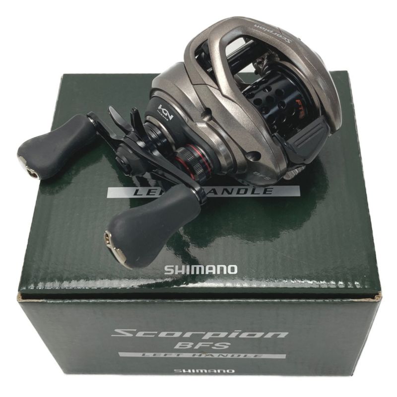 中古】 SHIMANO シマノ 17 スコーピオン BFS 左ハンドル 箱付き ベイト