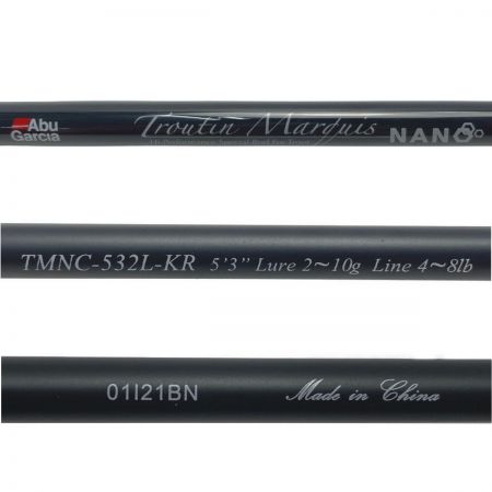 ΨΨ Abu Garcia アブガルシア トラウティンマーキスナノ TMNC-532L-KR 竿袋付き ルアーロッド