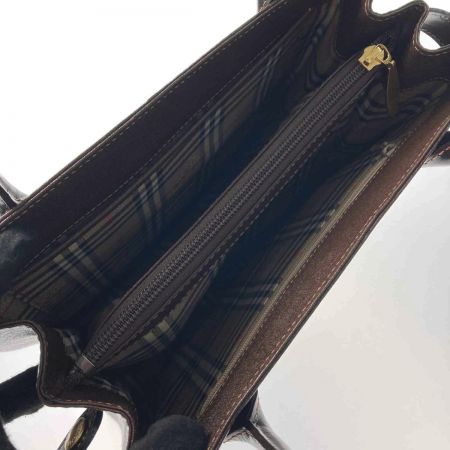  Burberrys バーバリーズ ハンドバッグ ブラウン レザー ノバチェック