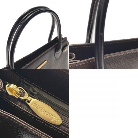  Burberrys バーバリーズ ハンドバッグ ブラウン レザー ノバチェック