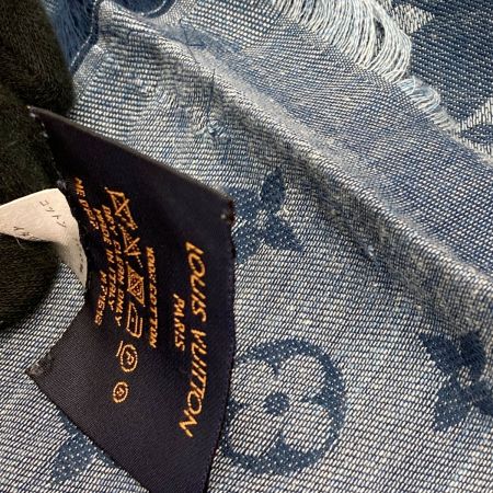  LOUIS VUITTON ルイヴィトン エトール・モノグラム エッセンシャル ブルー ストール コットン100％