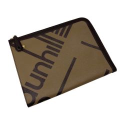 ☆☆ dunhill ダンヒル ラゲッジキャンバス ラージ ジップフォリオ DU19R3865SC231 キャメル クラッチバッグ PVC 布袋有 Aランク