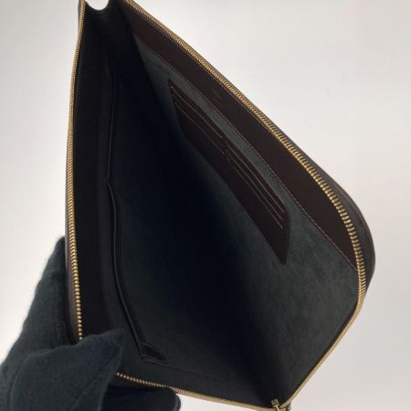  dunhill ダンヒル ラゲッジキャンバス ラージ ジップフォリオ DU19R3865SC231 キャメル クラッチバッグ PVC 布袋有