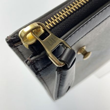  dunhill ダンヒル ラゲッジキャンバス ラージ ジップフォリオ DU19R3865SC231 キャメル クラッチバッグ PVC 布袋有