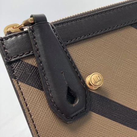  dunhill ダンヒル ラゲッジキャンバス ラージ ジップフォリオ DU19R3865SC231 キャメル クラッチバッグ PVC 布袋有