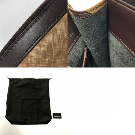  dunhill ダンヒル ラゲッジキャンバス ラージ ジップフォリオ DU19R3865SC231 キャメル クラッチバッグ PVC 布袋有