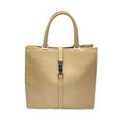 ☆☆ GUCCI グッチ ジャッキー トートバッグ 002.1064 ベージュ レザー 布袋有 Bランク