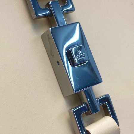  GUCCI グッチ ジャッキー トートバッグ 002.1064 ベージュ レザー 布袋有