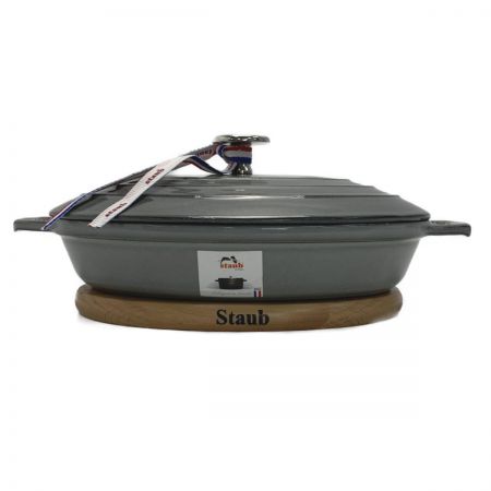  STAUB ストウブ 《 オーバルホットプレート 》グレー  / 23cm / 40509-581