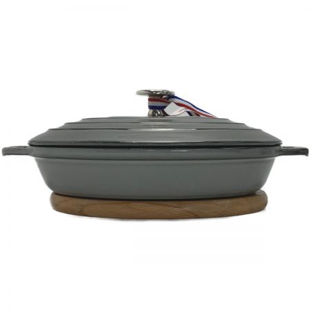  STAUB ストウブ 《 オーバルホットプレート 》グレー  / 23cm / 40509-581