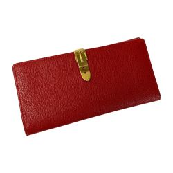 ☆☆ GUCCI グッチ Wホック 035・661 レッド 長財布 レディース ゴールド金具 Cランク