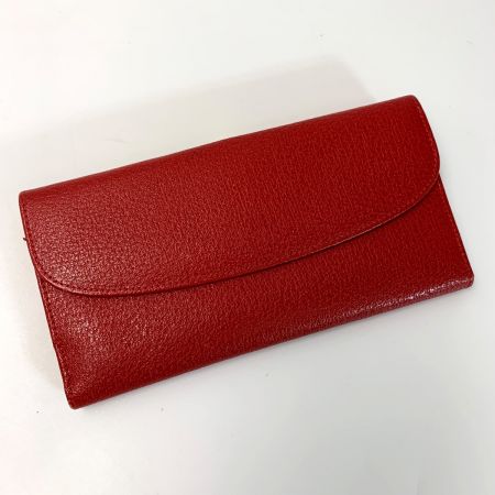  GUCCI グッチ Wホック 035・661 レッド 長財布 レディース ゴールド金具