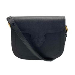 ☆☆ Yves Saint Laurent イブサンローラン YSL ロゴ 2WAYショルダーバッグ ブラック ヴィンテージ Bランク