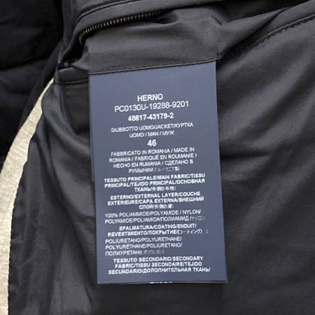  HERNO ヘルノ ジャケット サイズ 46 メンズ ネイビー