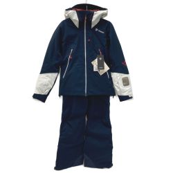 ☆☆ GOLDWIN ゴールドウィン スキーウェア 上下セット サイズ M レディース GW10364P/GW30362BP ネイビー Sランク