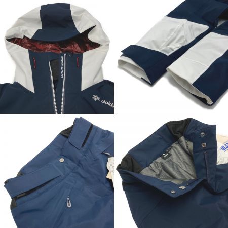  GOLDWIN ゴールドウィン スキーウェア 上下セット サイズ M レディース GW10364P/GW30362BP ネイビー