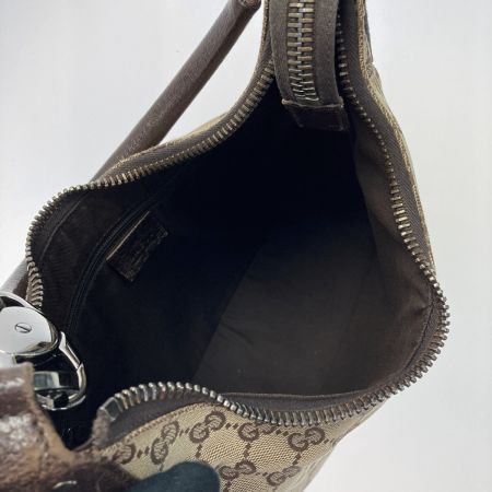  GUCCI グッチ GGキャンバス ワンショルダーバッグ 115003 ブラウン キャンバス×レザー