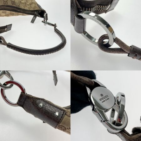  GUCCI グッチ GGキャンバス ワンショルダーバッグ 115003 ブラウン キャンバス×レザー