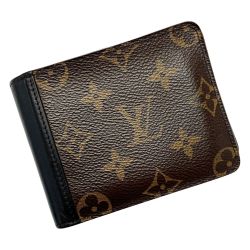 ☆☆ LOUIS VUITTON ルイヴィトン モノグラムマカサー ポルトフォイユ ガスパル ２つ折り札入れ M93801 モノグラム メンズ 布袋有 Bランク