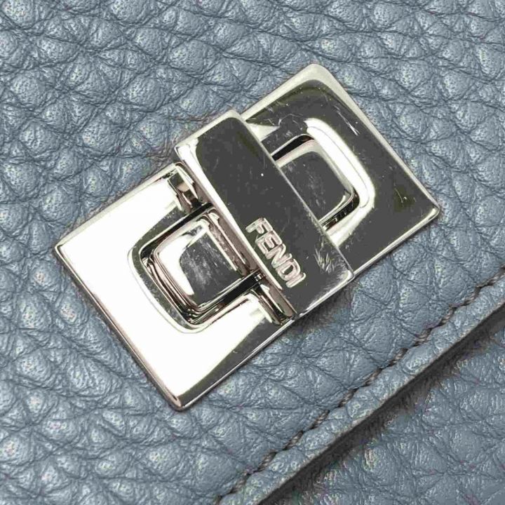 FENDI フェンディ ピーカブー 2つ折り財布 8M0438A91B ブルー系 箱・布袋有 PEEKABOO  WALLET｜中古｜なんでもリサイクルビッグバン