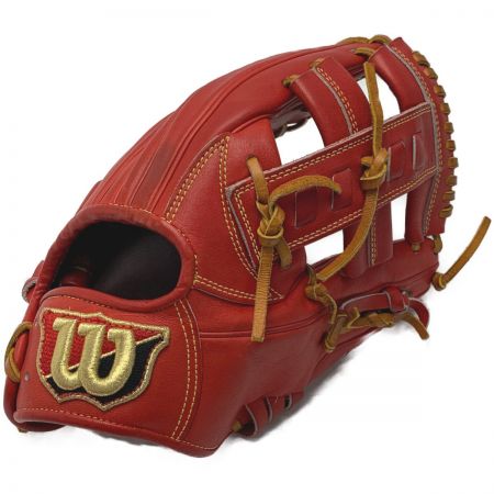  Wilson Staff ウィルソン 軟式 内野手 グローブ 右利き用 / RED