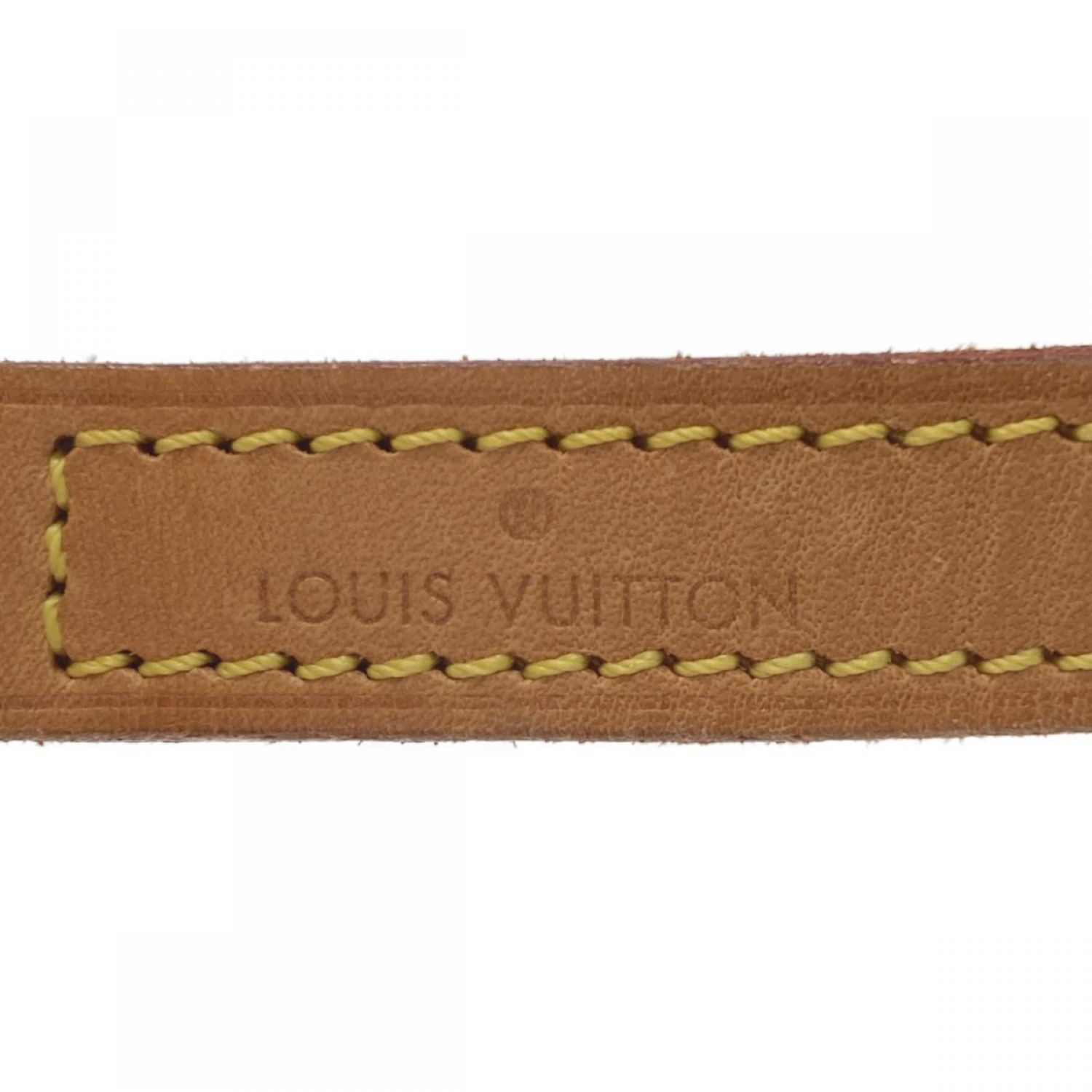未使用品 ルイ ヴィトン ショルダーストラップ J14103 バッグ用 ヌメ革 ベージュ ゴールド金具 ユニセックス