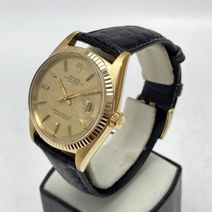 中古】 ROLEX ロレックス デイトジャスト K18 1601 シャンパンゴールド ...