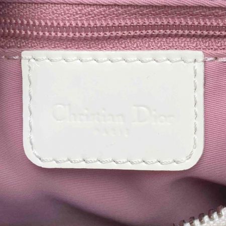 Christian Dior クリスチャンディオール トロッター ハンドバッグ ミニボストン ピンク 布袋・パドロック・鍵有