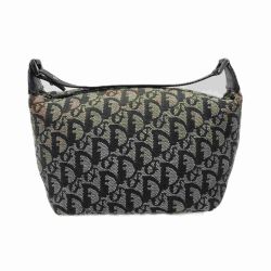 ☆☆ Christian Dior クリスチャンディオール トロッター アクセサリーポーチ ハンドポーチ CM0013 ネイビー Bランク