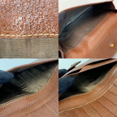  GUCCI グッチ インターロッキングG ピッグレザー 035･381･0294 ブラウン 長財布 レディース