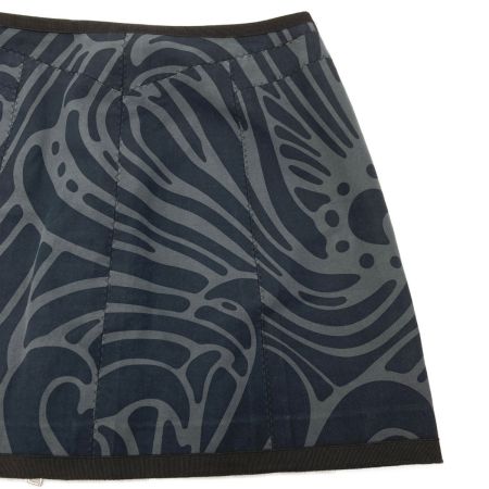  LOUIS VUITTON ルイヴィトン ジップアップ パイピングデザイン ミニスカート SIZE 36 レディース グレー