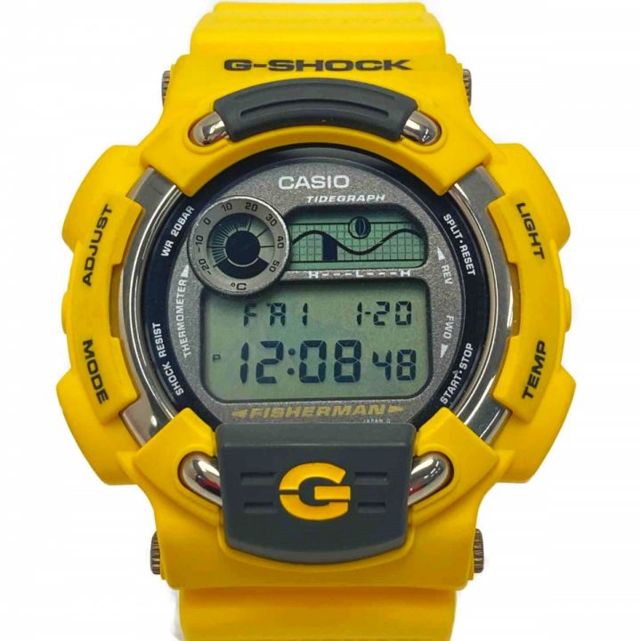 CASIO カシオ G-SHOCK フィッシャーマン メン・イン・イエロー DW-8600YJ-9T クォーツ メンズ 腕時計 FISHERMAN ｜中古｜なんでもリサイクルビッグバン