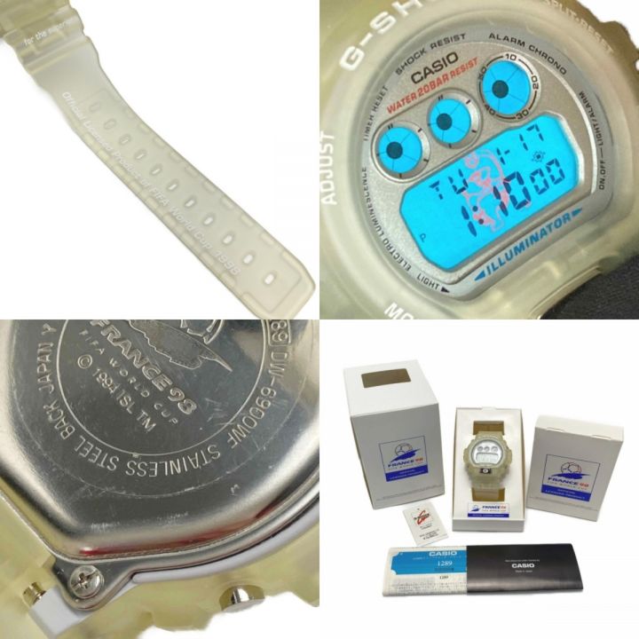 CASIO カシオ G-SHOCK FIFA ワールドカップ1998 限定モデル DW-6900WF-7T 三つ目 クォーツ メンズ 腕時計  箱・取説有｜中古｜なんでもリサイクルビッグバン