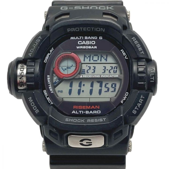 CASIO カシオ G-SHOCK ライズマン GW-9200J-1JF ブラック ソーラー電波 メンズ 腕時計 ｜中古｜なんでもリサイクルビッグバン