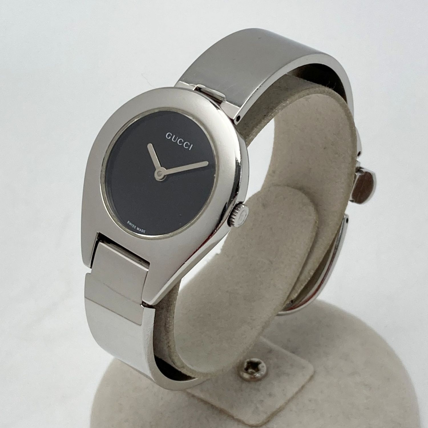 【正規稼働】グッチ クォーツ 6700L ミラー文字盤 レディース 腕時計