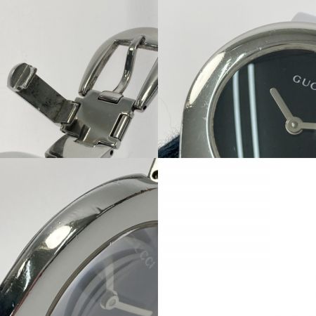 中古】 GUCCI グッチ バングルウォッチ 6700L ブラック文字盤 クォーツ