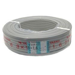 ☆☆ YAZAKI 矢崎《 VVFケーブル 平形 》100m巻 / 灰色 / VVF3×1.6 / 0323 3×1.6 Sランク