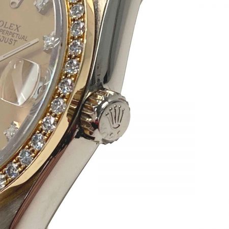  ROLEX ロレックス デイトジャスト トリドール 10P ベゼルダイヤ 68149/8807808 K18 自動巻き 腕時計