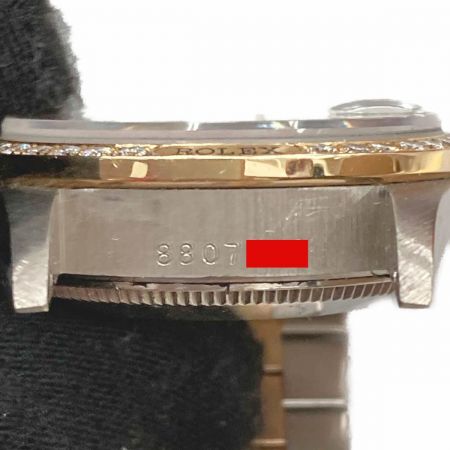  ROLEX ロレックス デイトジャスト トリドール 10P ベゼルダイヤ 68149/8807808 K18 自動巻き 腕時計