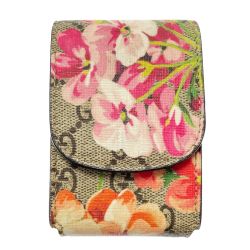 ☆☆ GUCCI グッチ GGスプリーム シガレットケース 小物入れ 481471 ブルームペイント PVCコーティング Bランク