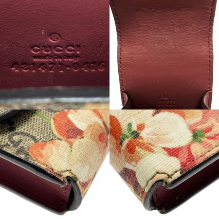  GUCCI グッチ GGスプリーム シガレットケース 小物入れ 481471 ブルームペイント PVCコーティング